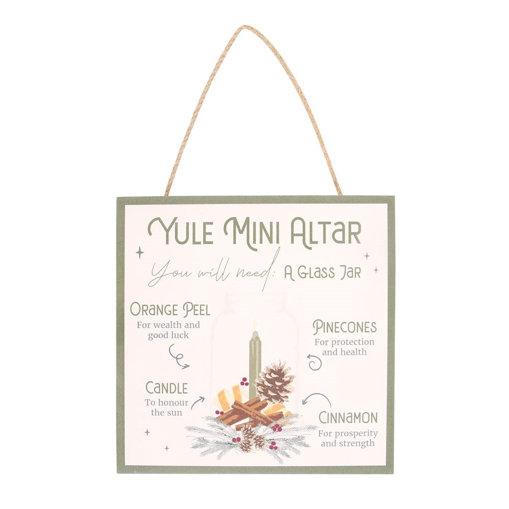 View 20cm Yule Altar MDF Hanging Sign information