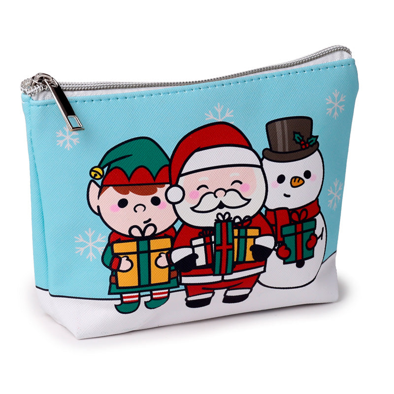 View PVC Toiletry Makeup Wash Bag Small Christmas Festive Friends information