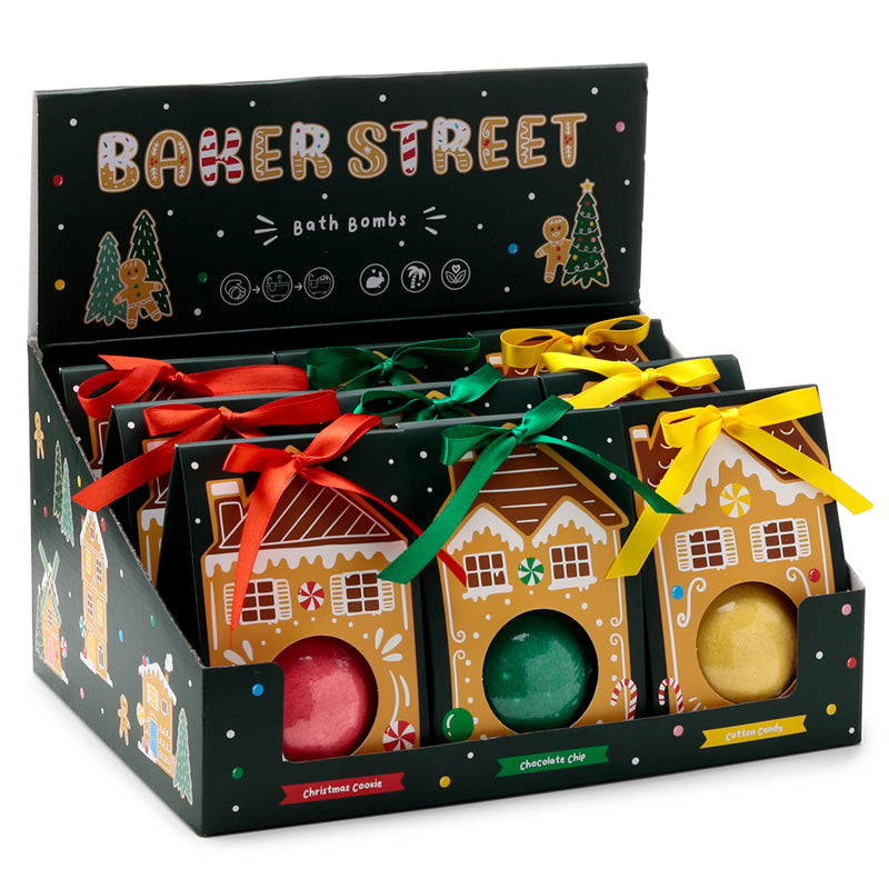 View Handmade Bath Bomb in Gift Box Christmas Gingerbread Lane information