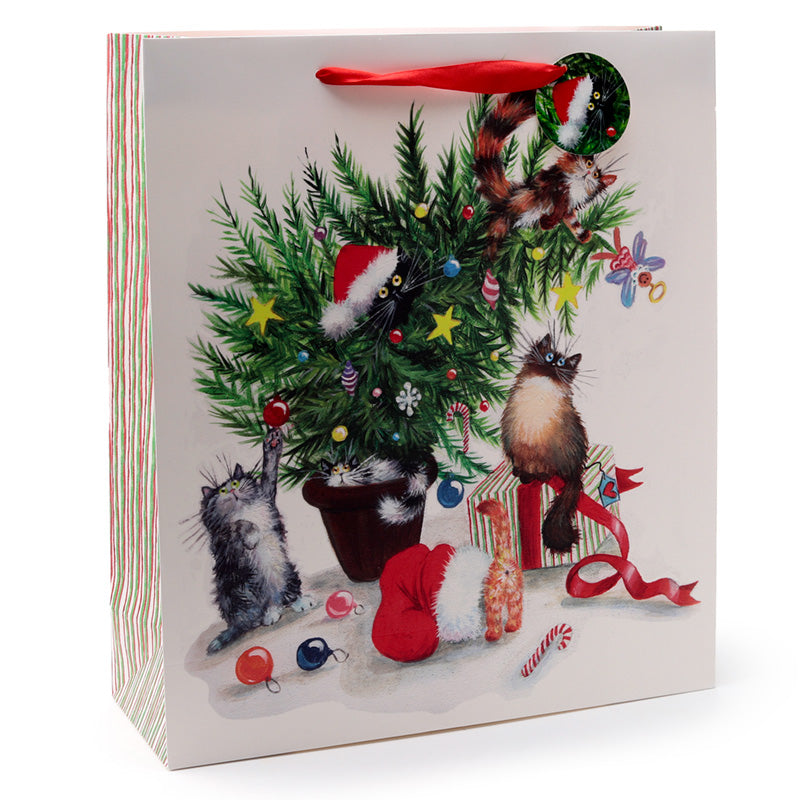 View Christmas Gift Bag Extra Large Kim Haskins Cats information