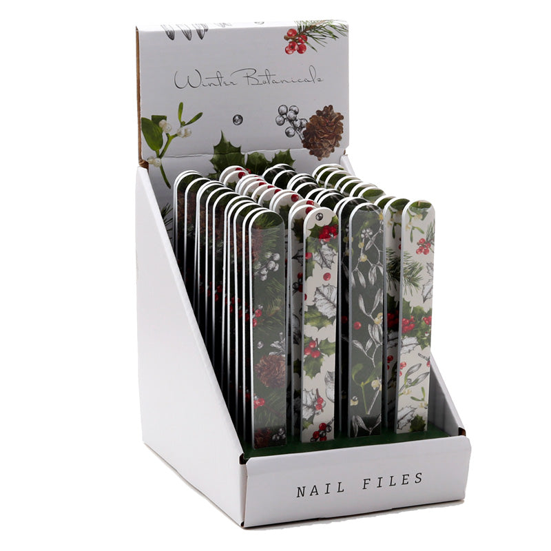 View Nail File Matchbook Christmas Winter Botanicals information