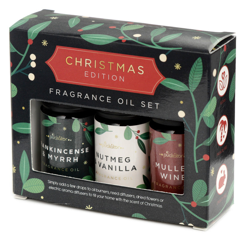 View Set of 3 Eden Christmas Fragrance Oils Gingerbread Cinnamon Orange Spruce Berry information