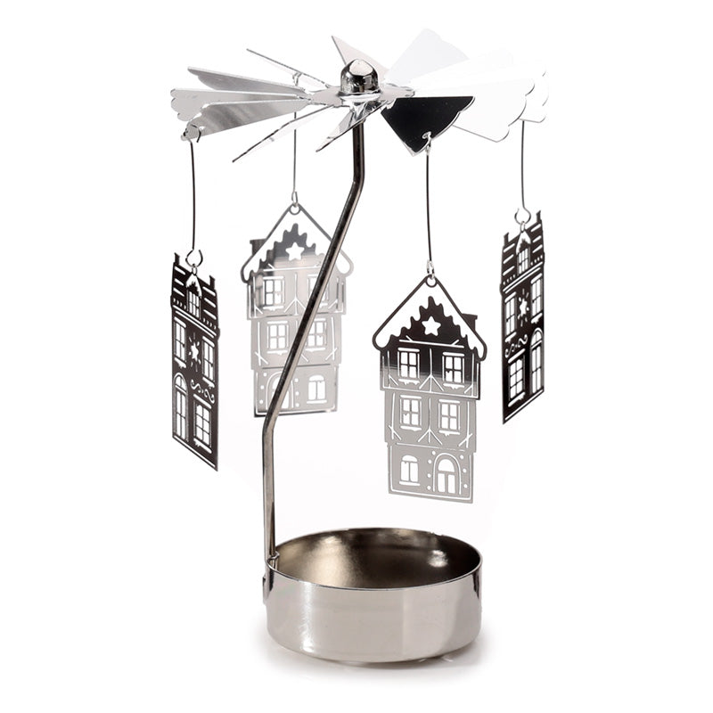 View Spinning Tea Light Carousel Candle Holder Christmas Baker Street information