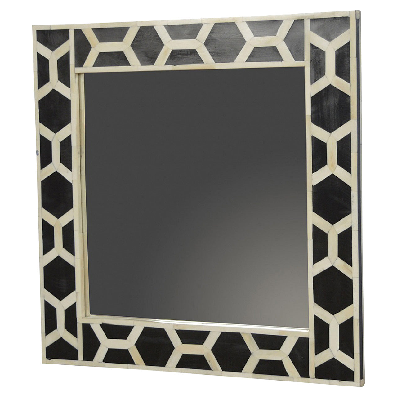 View Square Bone Inlay Mirror Frame information