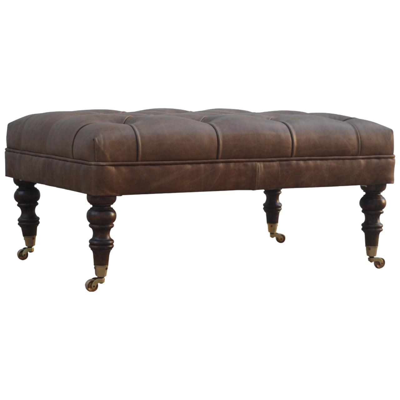 View Buffalo Leather Ottoman information