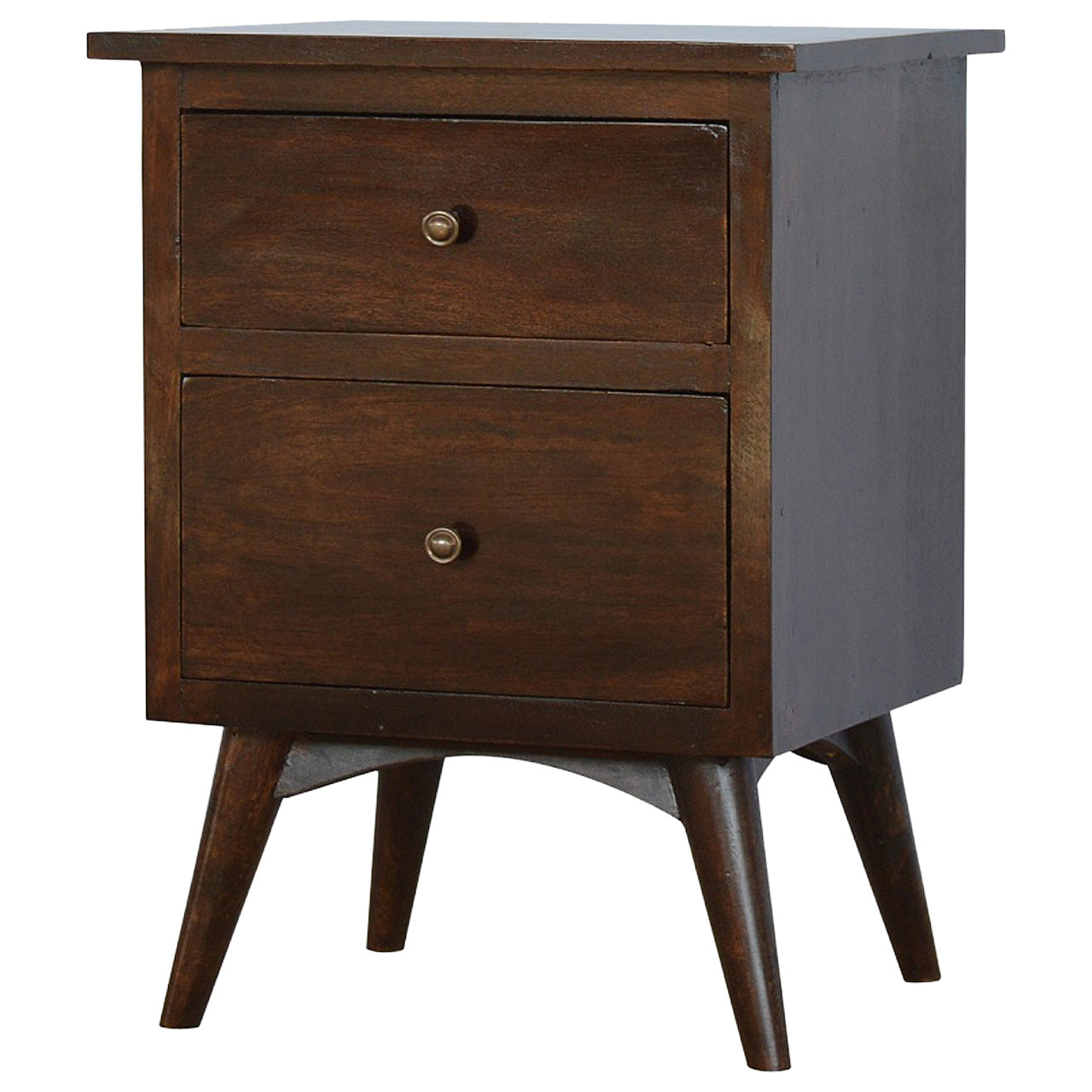 View Walnut 2 Drawer Nordic Bedside information