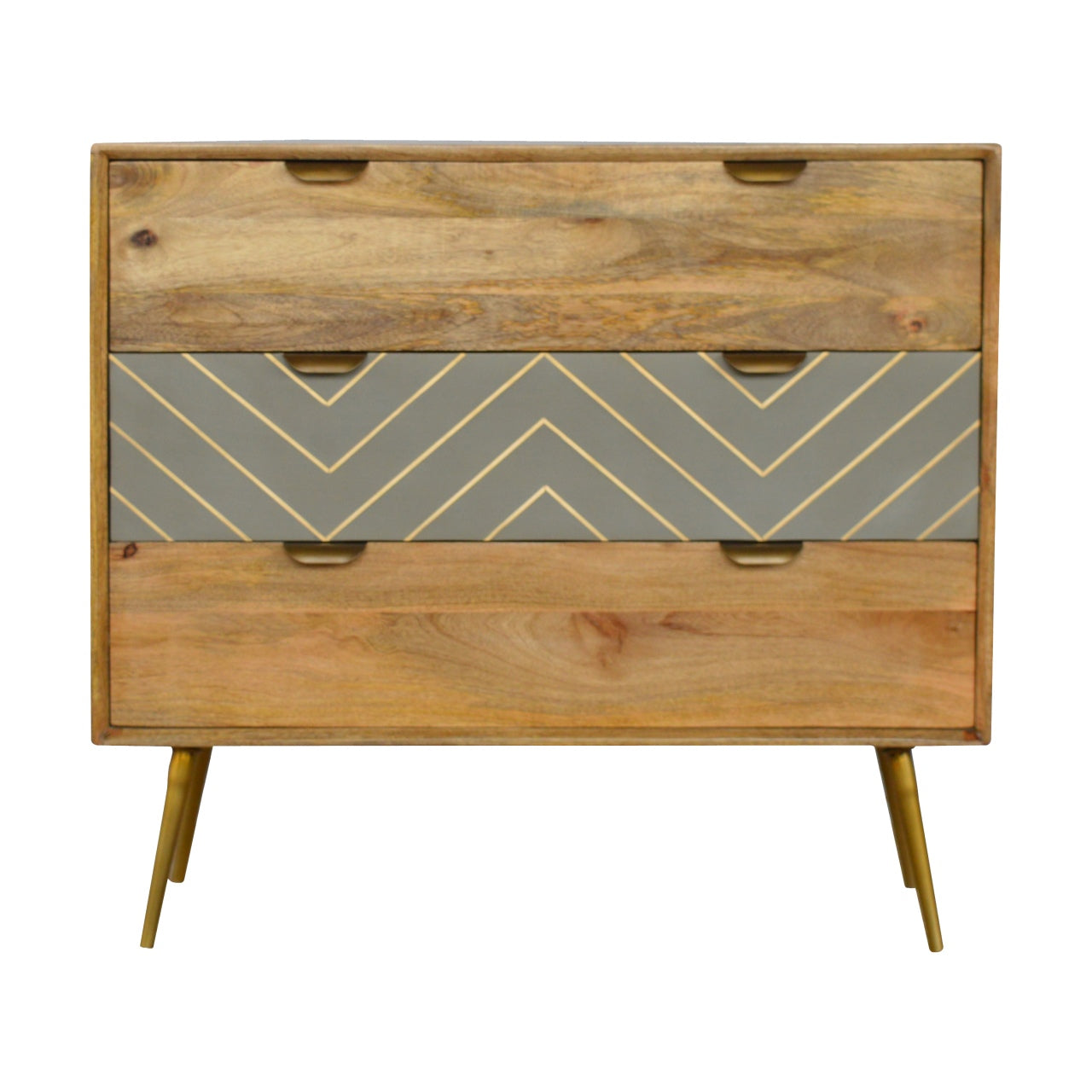 View Sleek Cement Brass Inlay Chest information