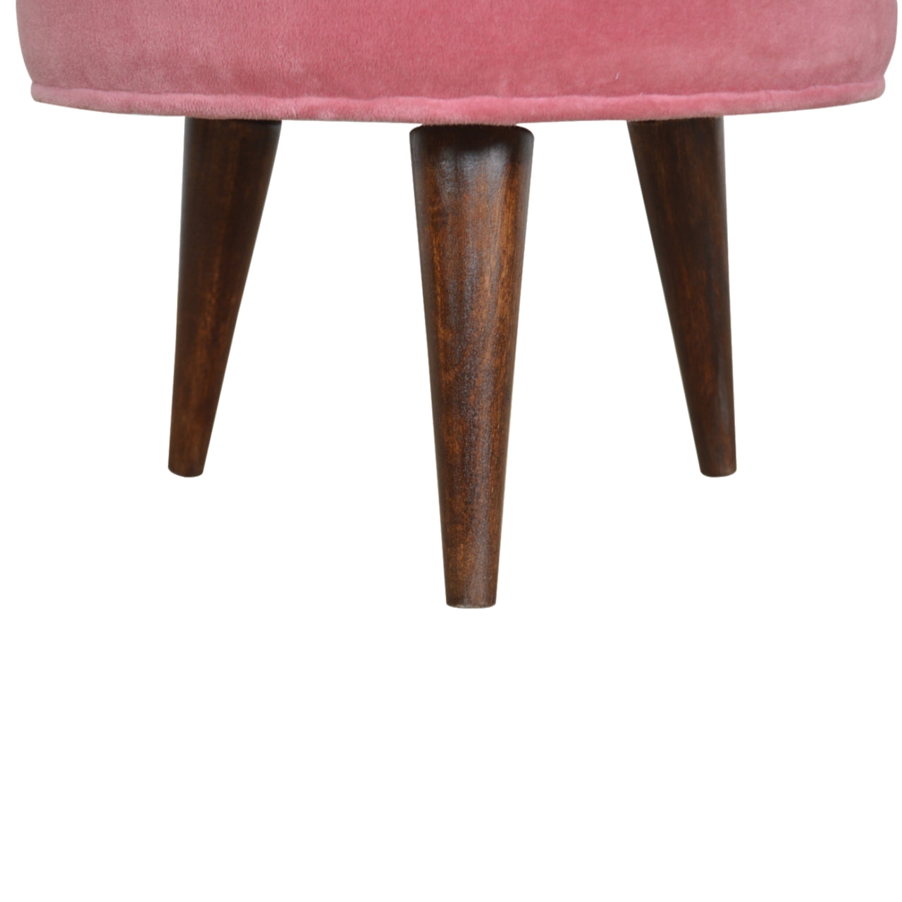 View Pink Velvet Nordic Style Footstool information