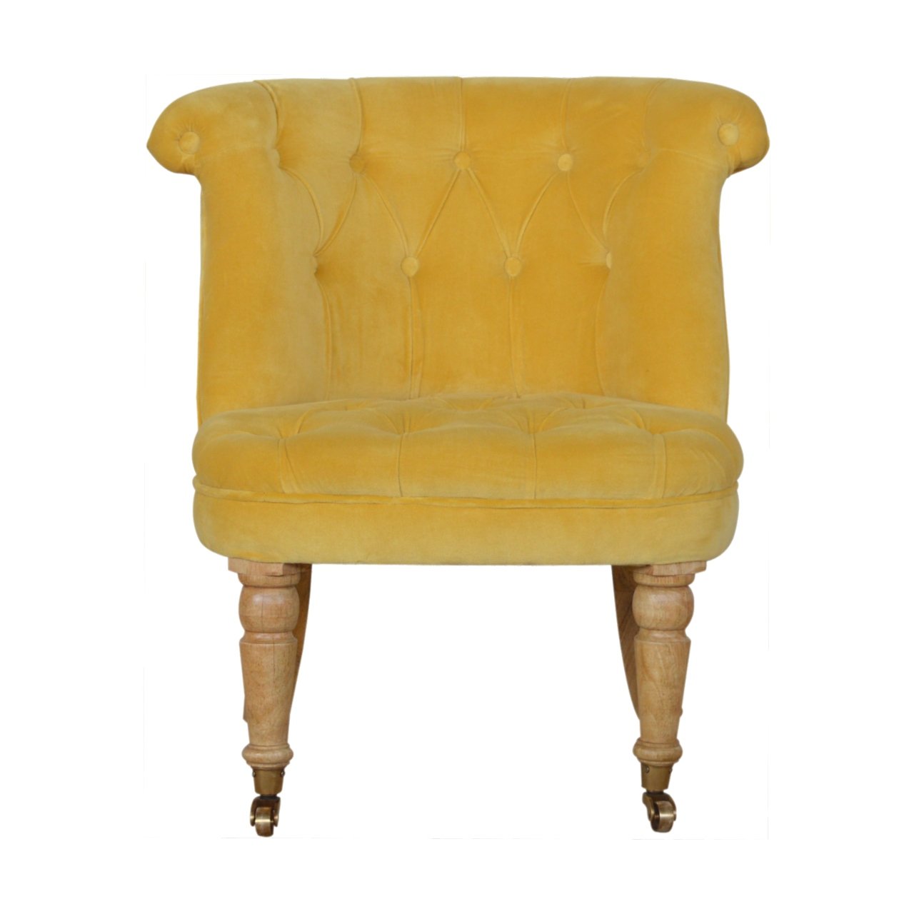 View Mustard Velvet Accent Chair information