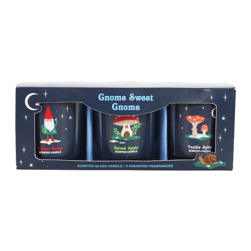 View Gnome Sweet Gnome Candle Trio information