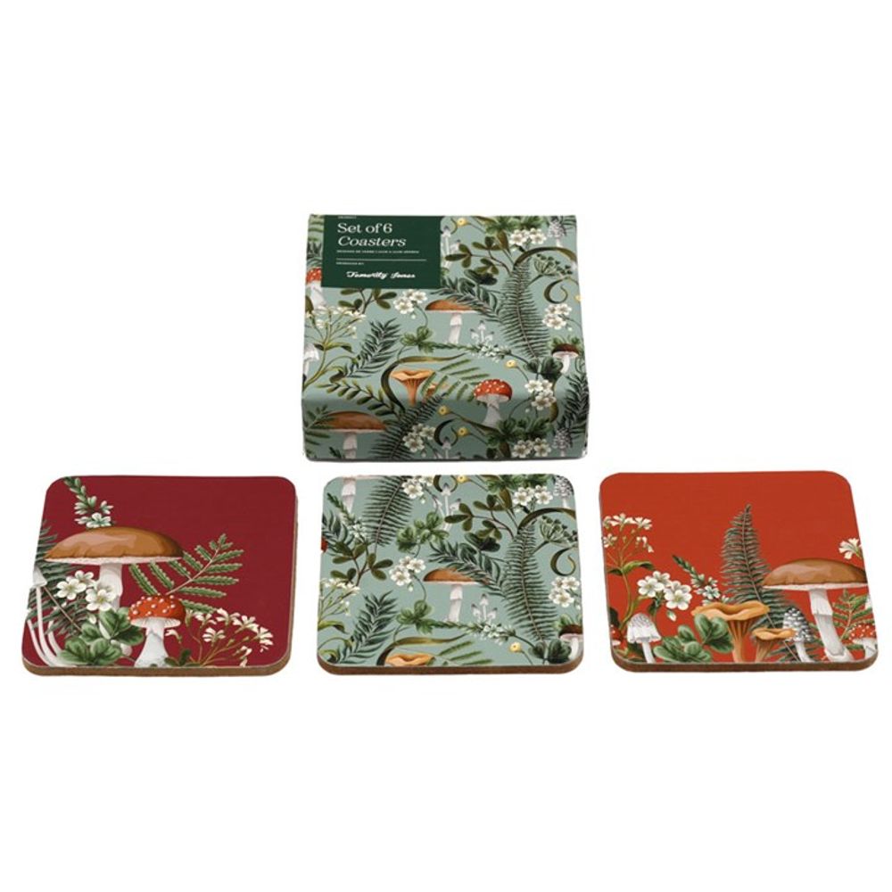 View Set of 6 Forest Mushroom Coasters information