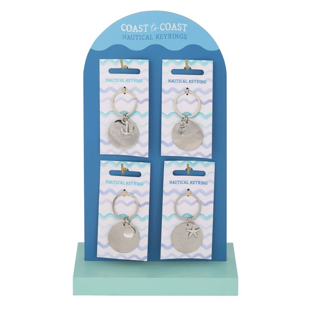 View Set of 24 Nautical Keyrings on Display information