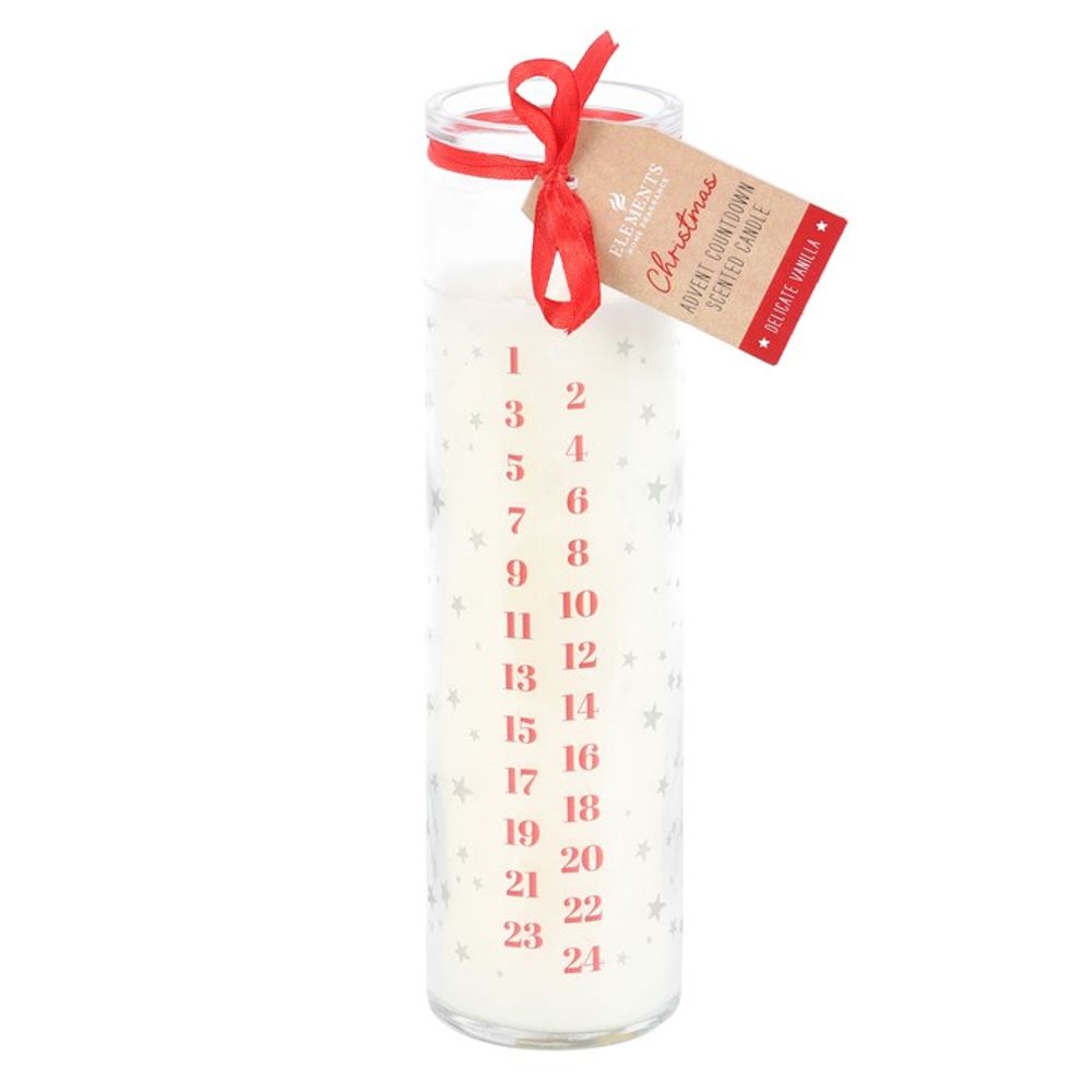 View White Vanilla Advent Tube Candle information