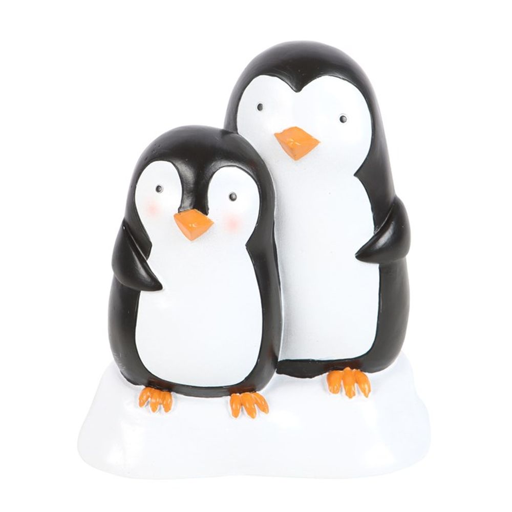 View Snuggle Season Resin Penguin Ornament information