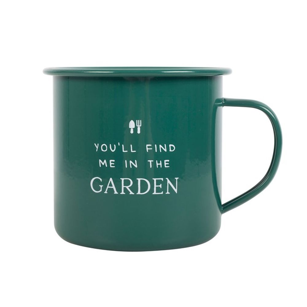 View Find Me in the Garden Enamel Mug information