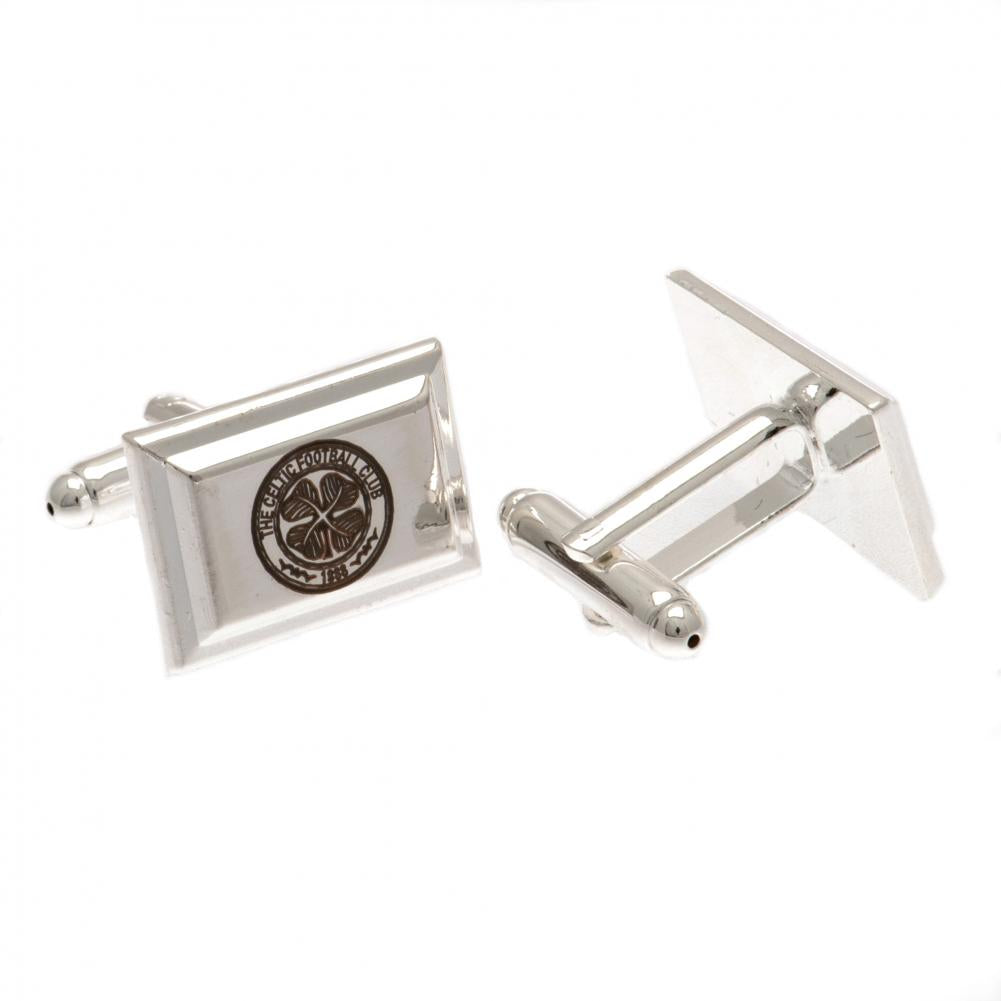 View Celtic FC Silver Plated Cufflinks information