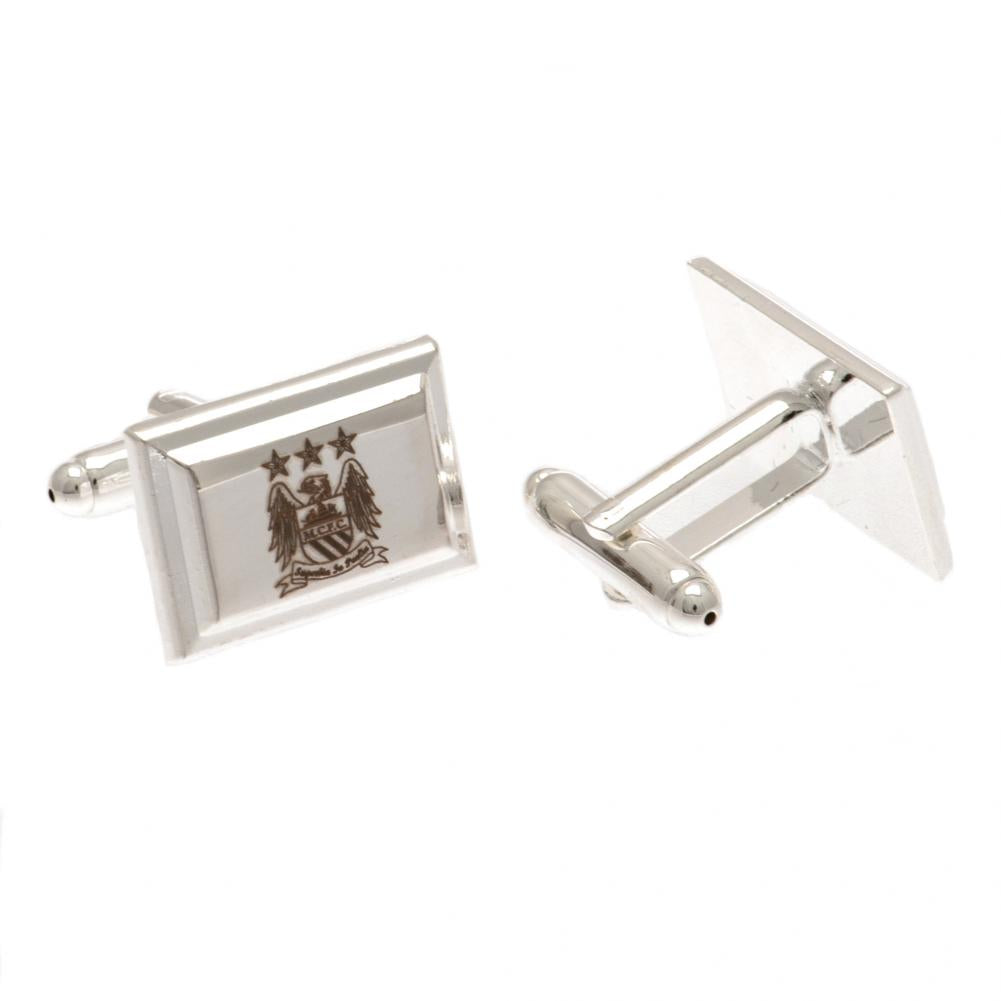 View Manchester City FC Silver Plated Cufflinks EC information