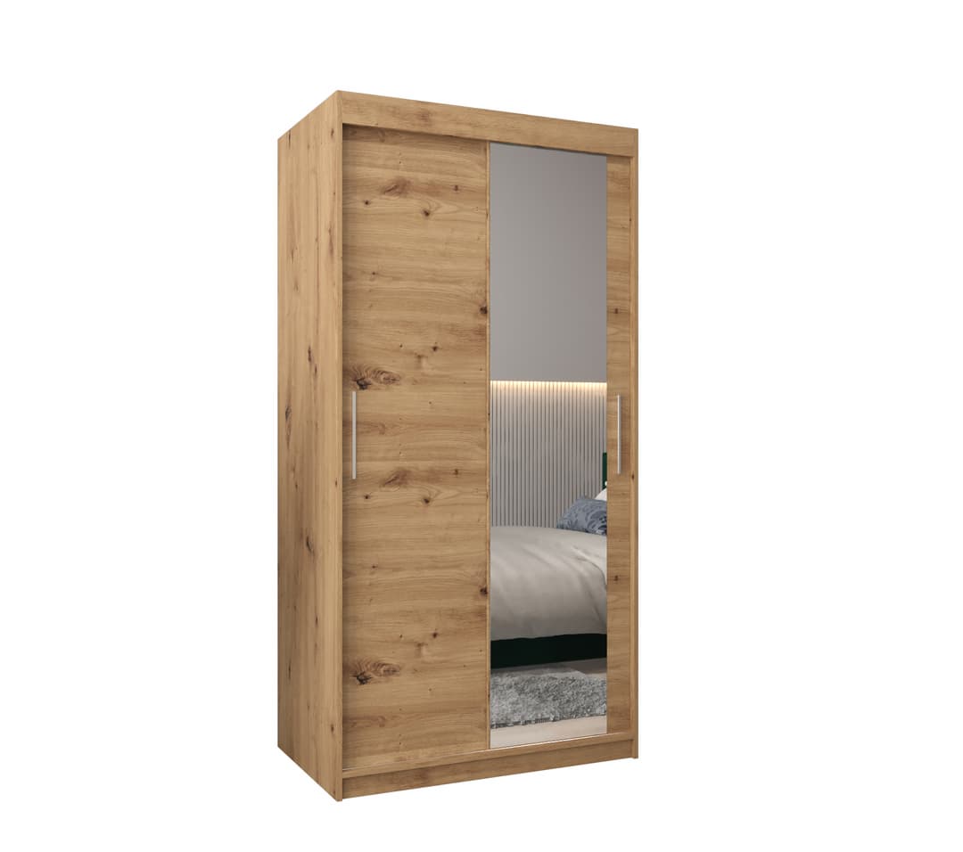 View Tokyo II Sliding Door Wardrobe 100cm Oak Artisan 100cm information