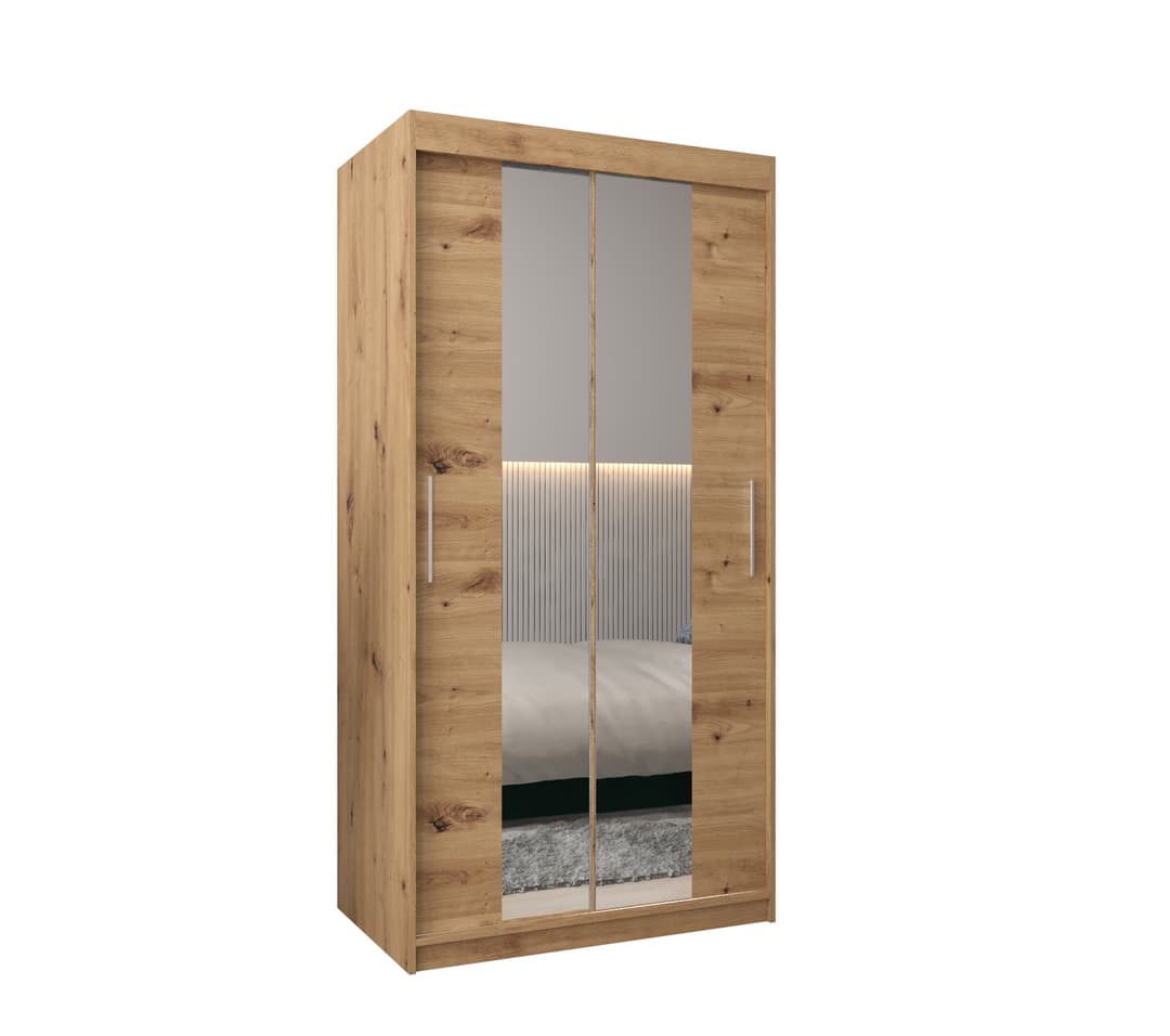 View Tokyo I Sliding Door Wardrobe 100cm Oak Artisan 100cm information