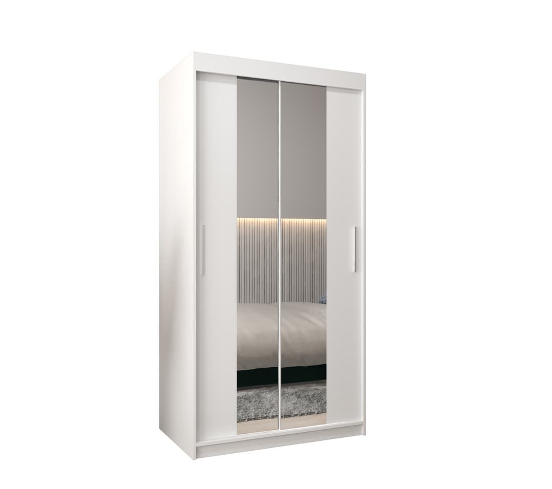 View Tokyo I Sliding Door Wardrobe 100cm White 100cm information