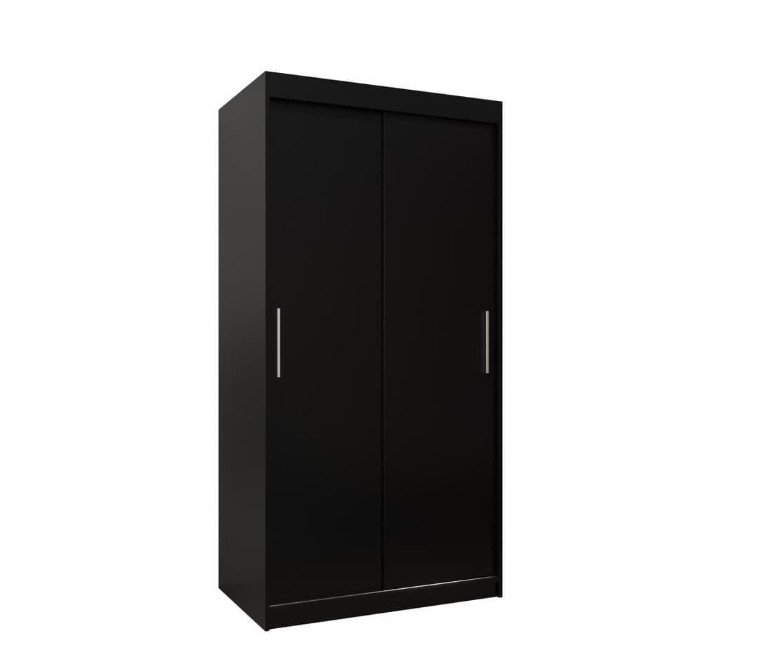 View Tokyo Sliding Door Wardrobe 100cm Black 100cm information