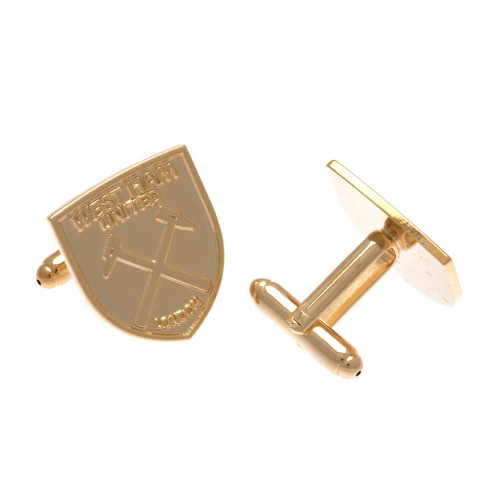 View West Ham United FC Gold Plated Cufflinks information