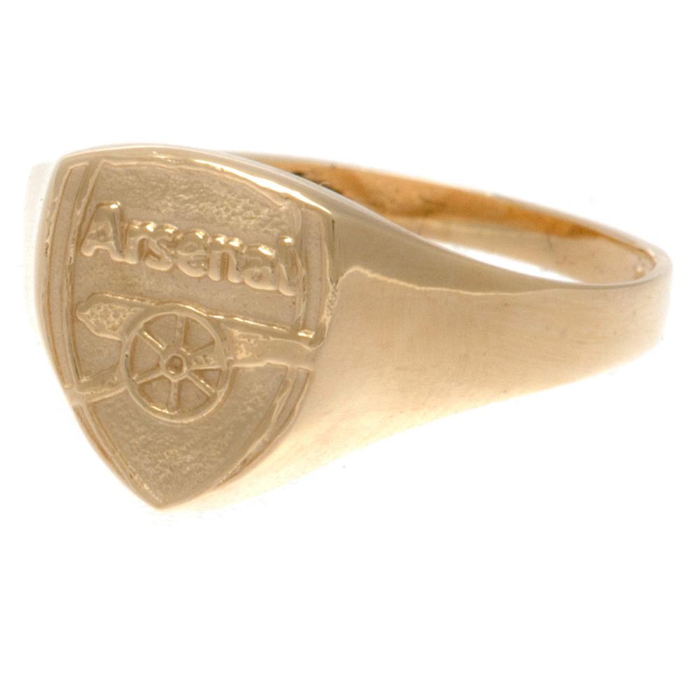 View Arsenal FC 9ct Gold Crest Ring Large information