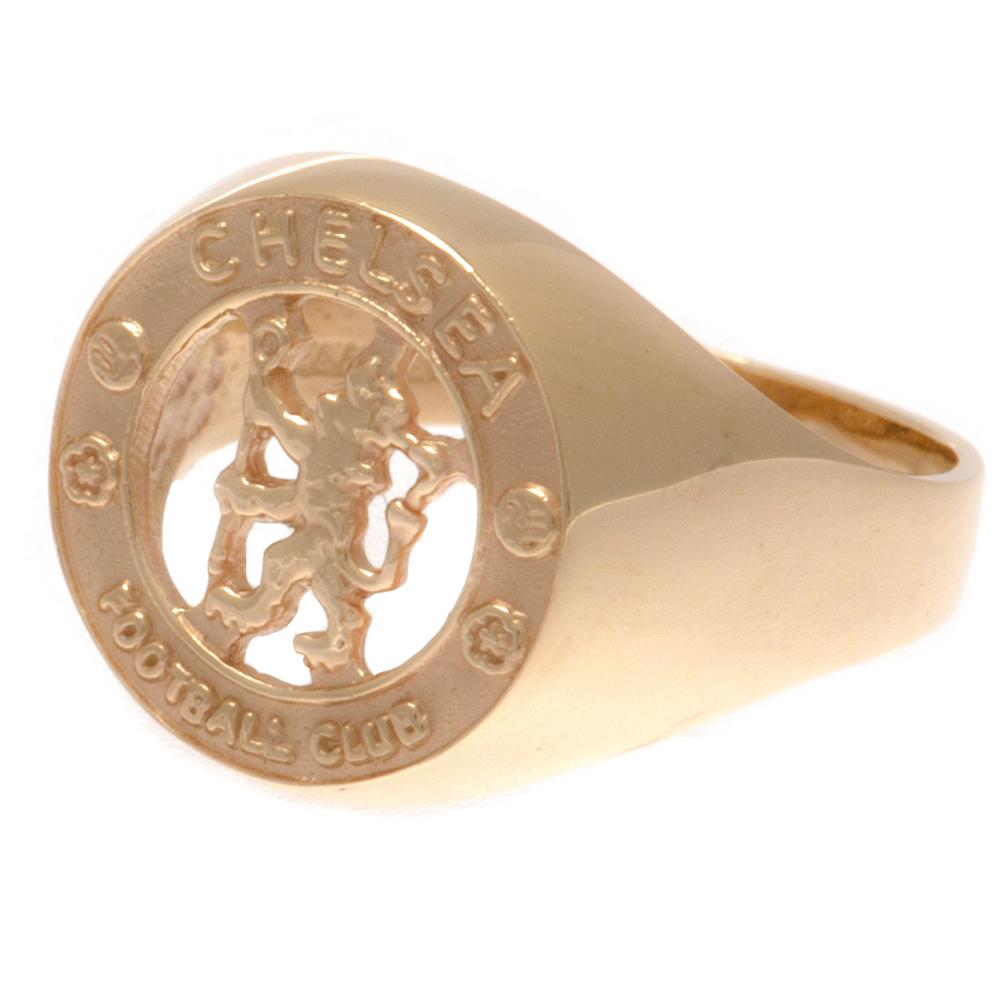 View Chelsea FC 9ct Gold Crest Ring Medium information