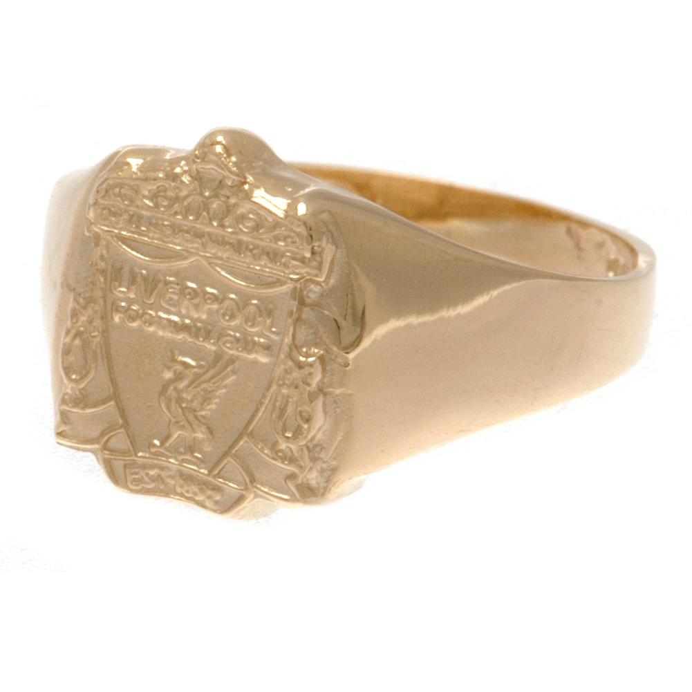 View Liverpool FC 9ct Gold Crest Ring Medium information