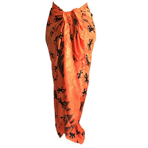 View Bali Gecko Sarongs Orange information