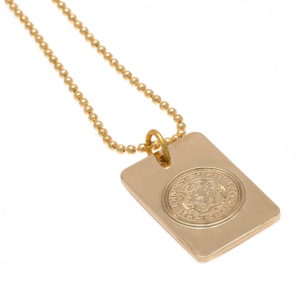 View Leicester City FC Gold Plated Dog Tag Chain information