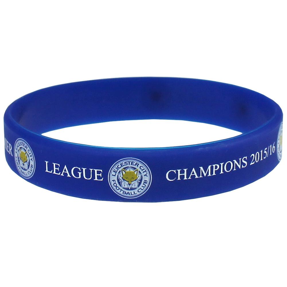 View Leicester City FC Silicone Wristband Champions information