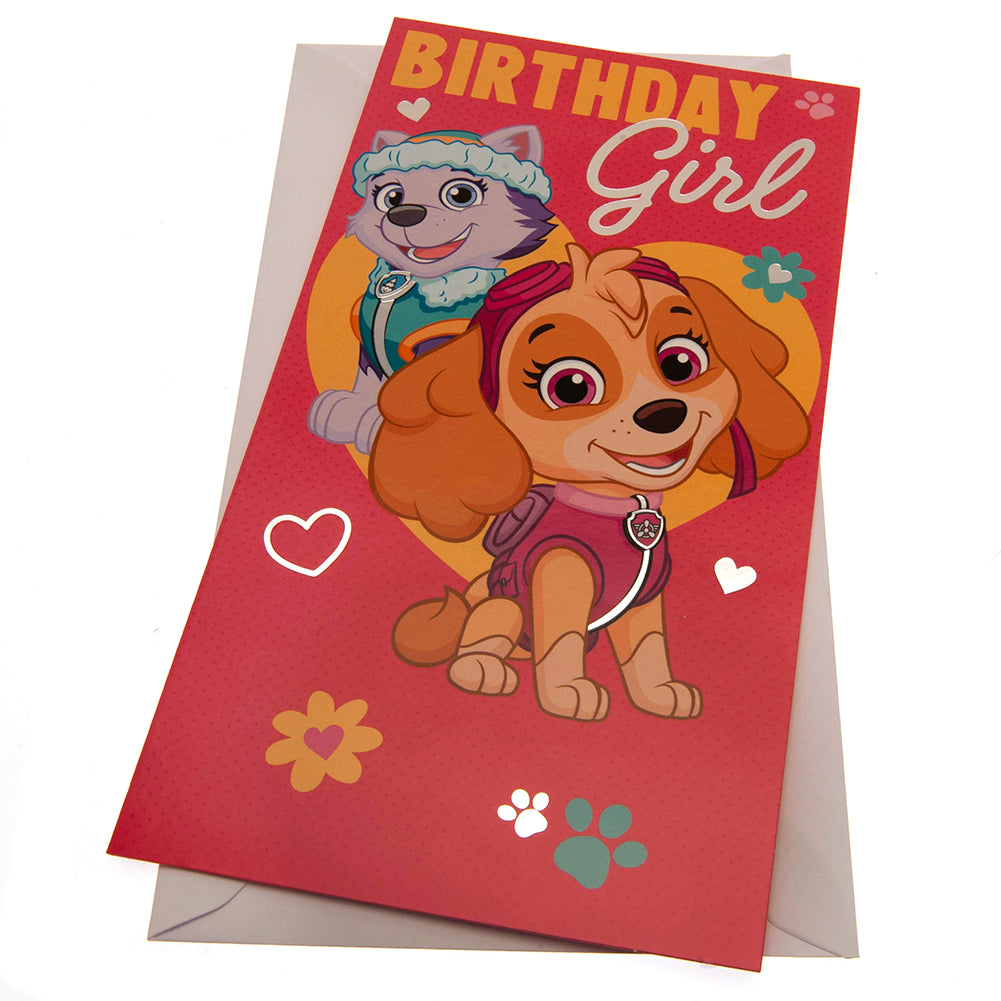 View Paw Patrol Birthday Card Girl information