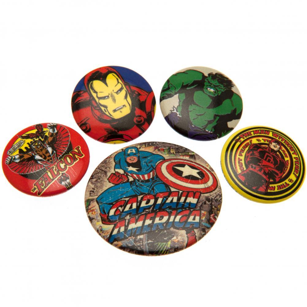 View Marvel Comics Button Badge Set information