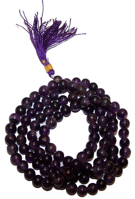 View 108 Bead Mala Amethyst information