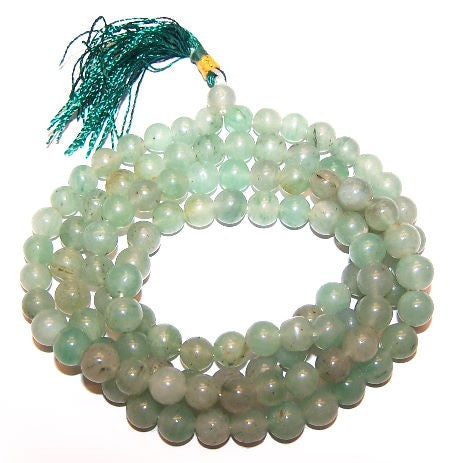 View 108 Bead Mala Green Aventurine information