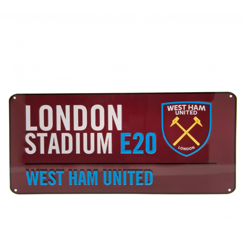 View West Ham United FC Street Sign CL information