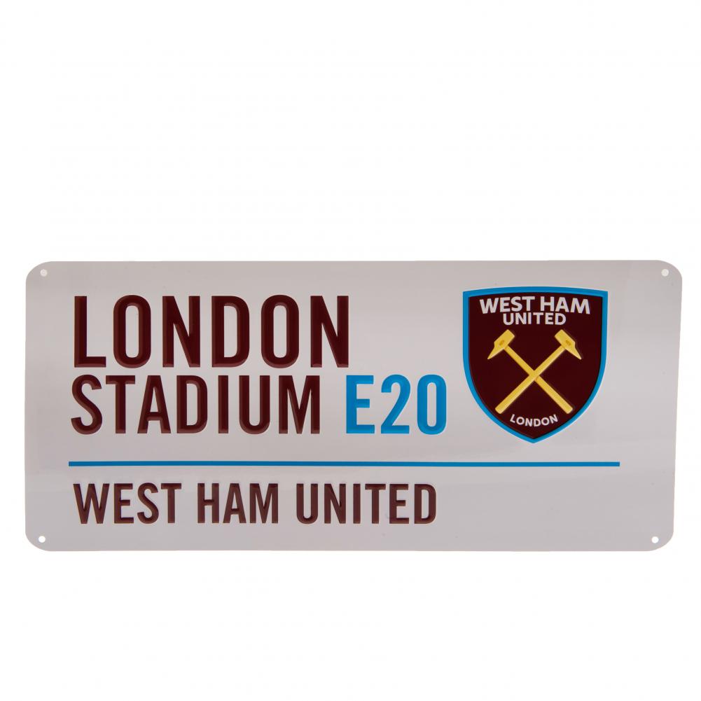 View West Ham United FC Street Sign information
