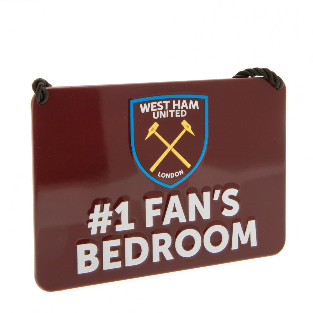 View West Ham United FC Bedroom Sign No1 Fan information