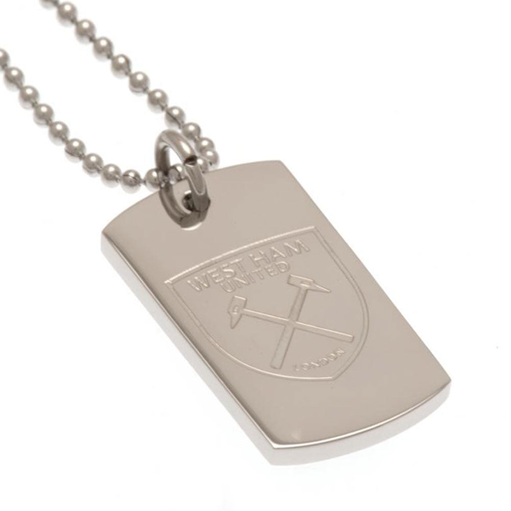 View West Ham United FC Engraved Dog Tag Chain information