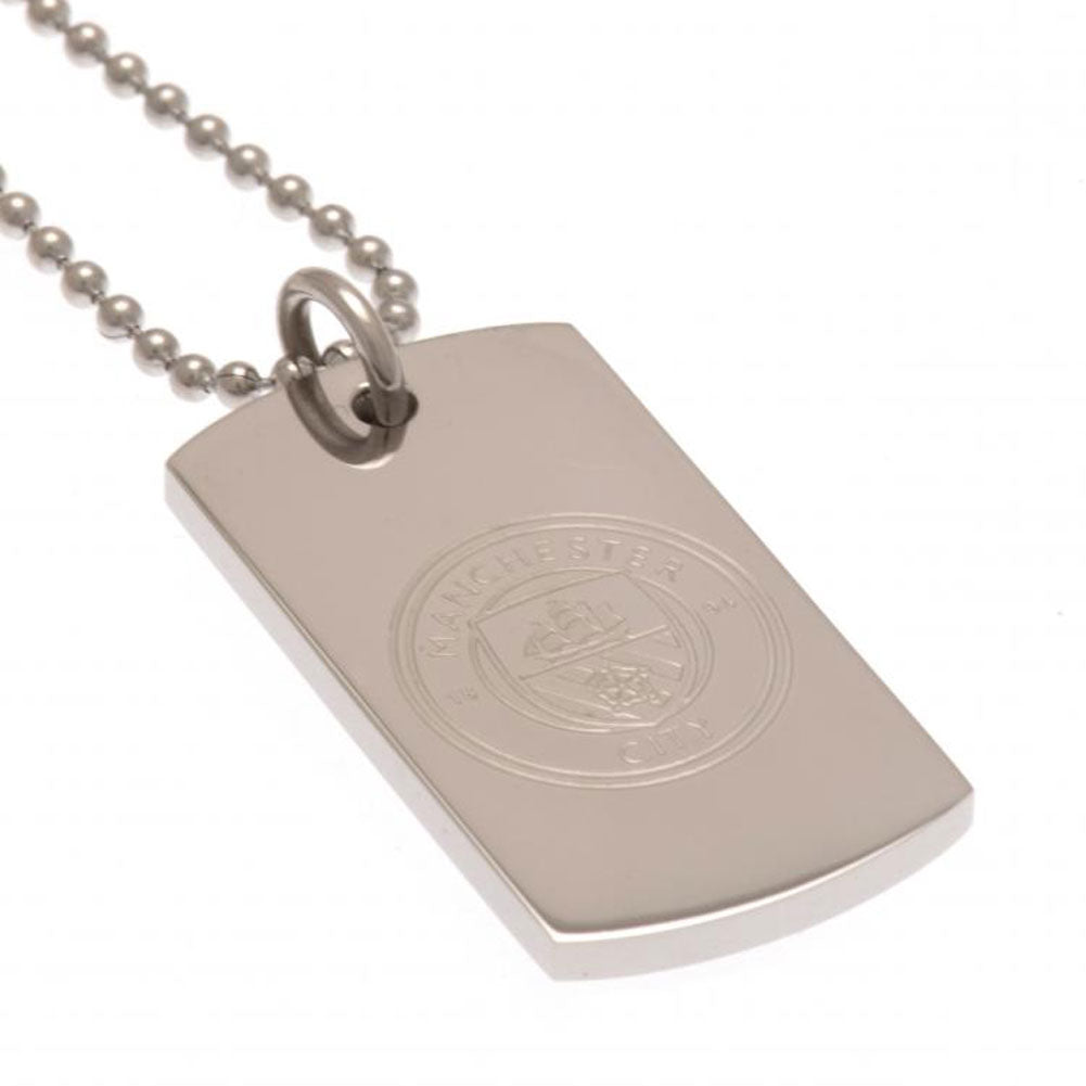 View Manchester City FC Engraved Dog Tag Chain information