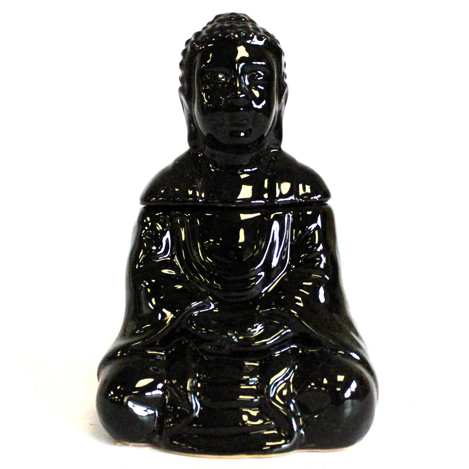 View Sitting Buddha Oil Burner Black information