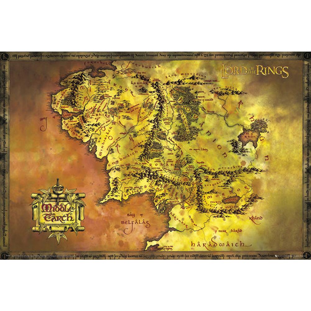 View The Lord Of The Rings Poster Map 274 information