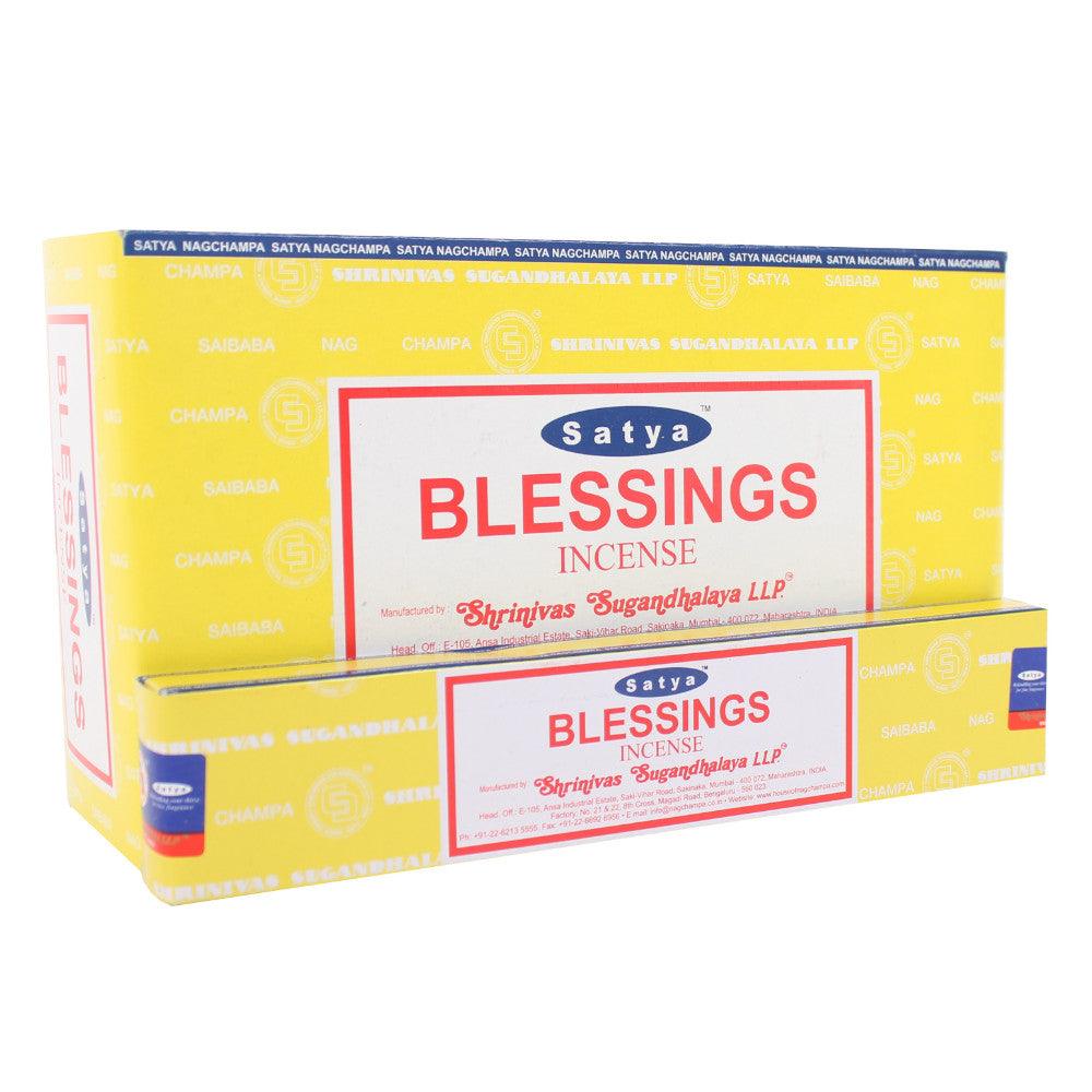 View 12 Packs of Blessings Incense Sticks by Satya information