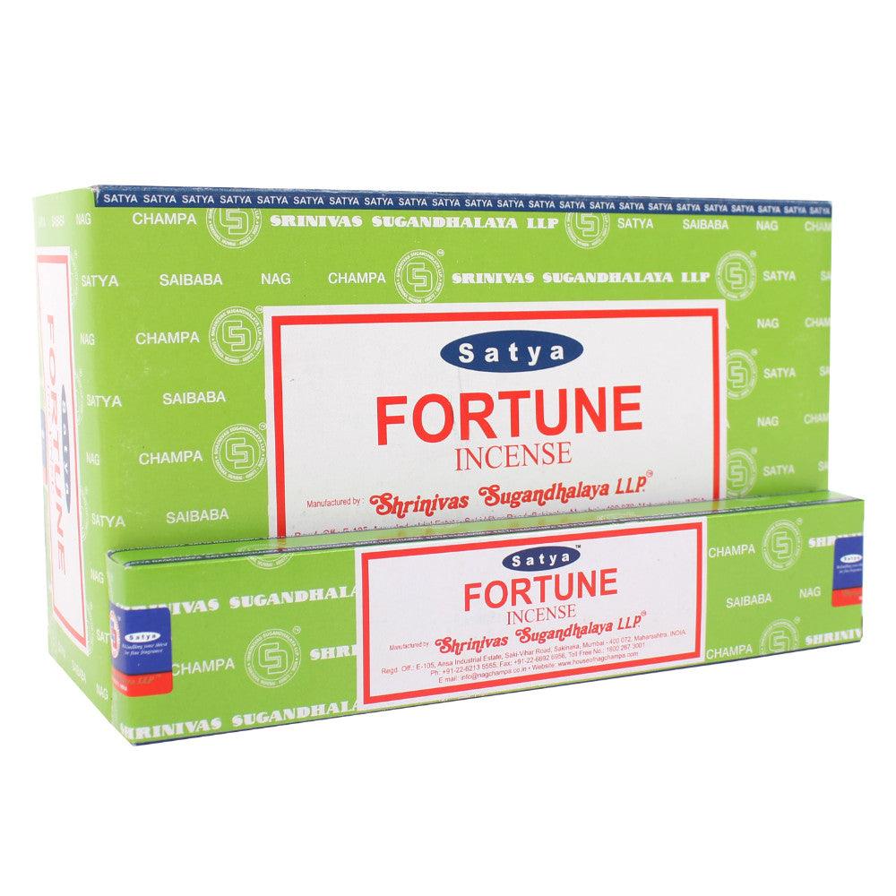 View 12 Packs of Fortune Incense Sticks by Satya information