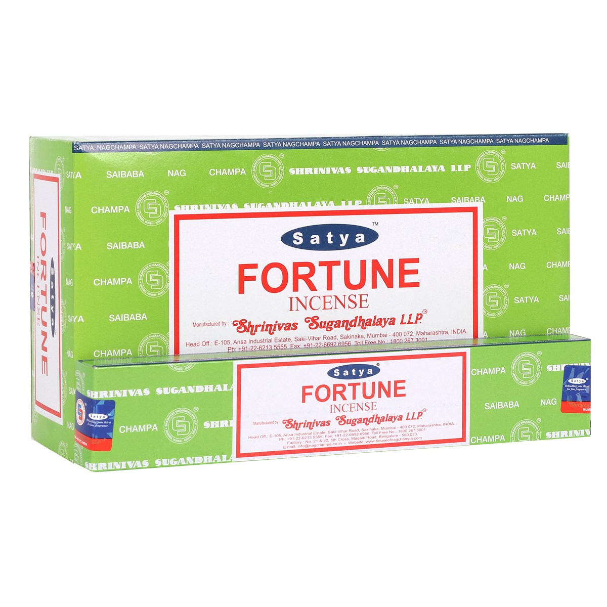 View 12 Packs of Fortune Incense Sticks by Satya information