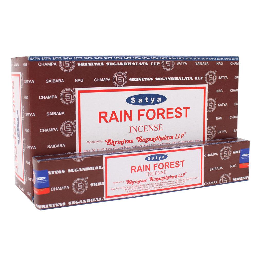 View 12x Satya Nag Champa Incense Sticks Rainforest information
