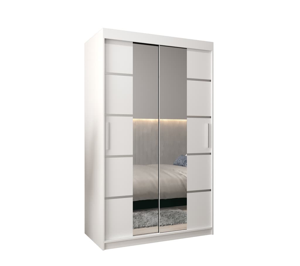 View Verona 04 Sliding Door Wardrobe 120cm White 120cm information