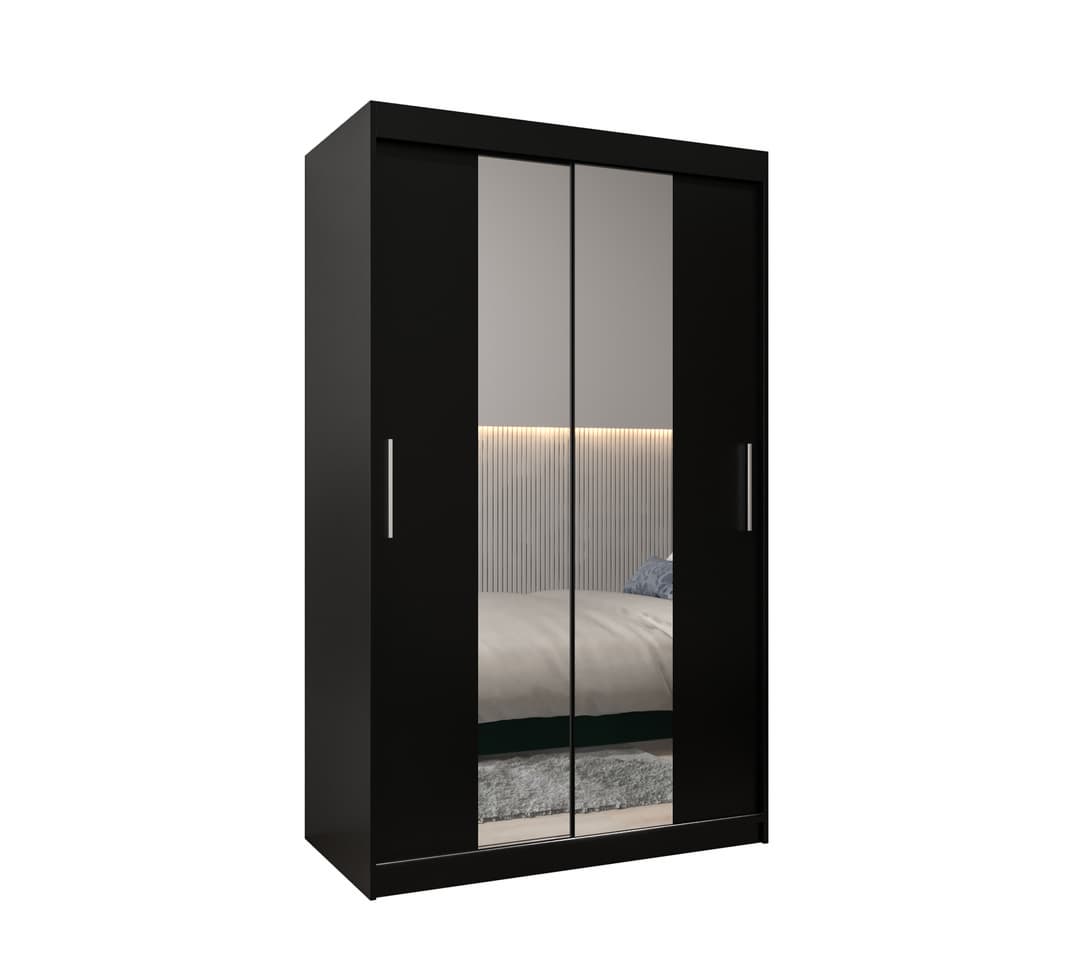 View Tokyo I Sliding Door Wardrobe 120cm Black 120cm information