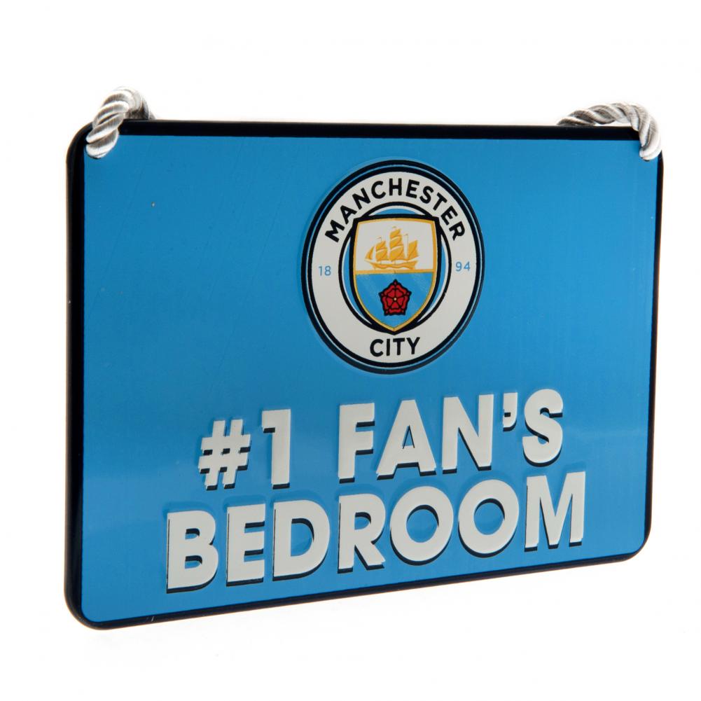 View Manchester City FC Bedroom Sign No1 Fan information